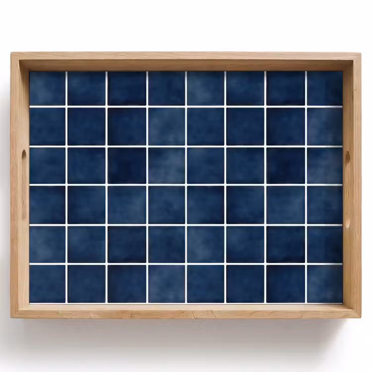 Tray - Tile - Modern - Blue — 1