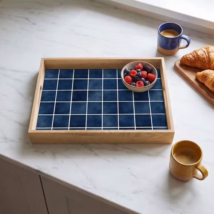 Tray - Tile - Modern - Blue — 3