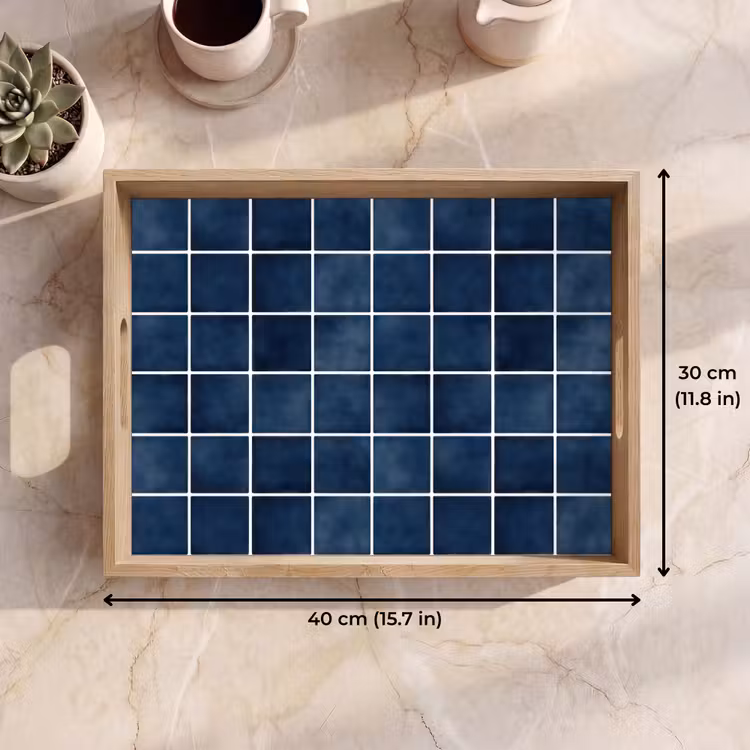 Tray - Tile - Modern - Blue — 7