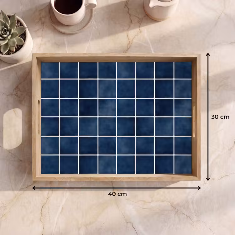 Tray - Tile - Modern - Blue — 8