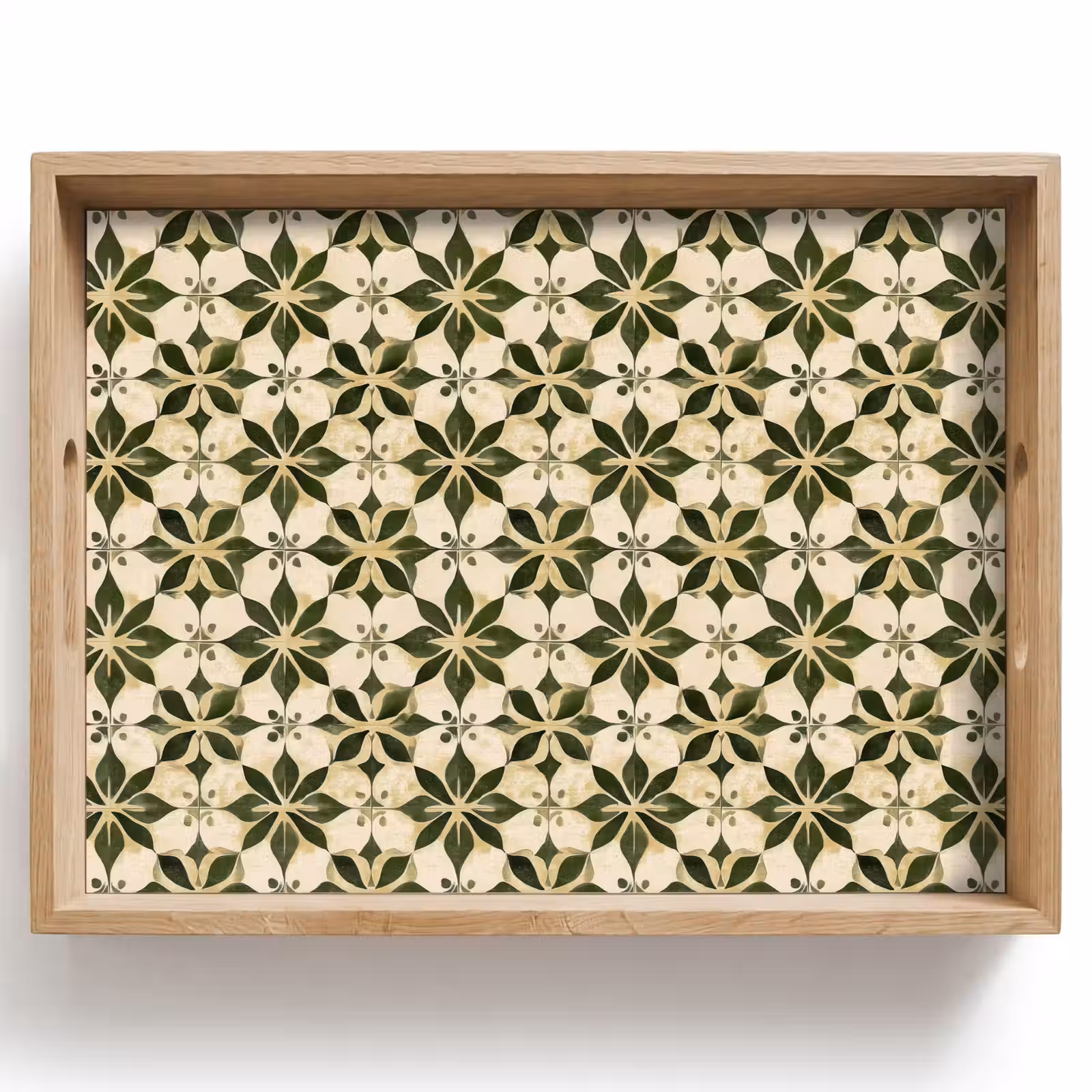 Tray - Tile - Pattern - Green — 1