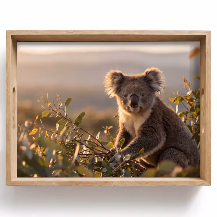 Tray - Koala - Leaves - Morning light — 1