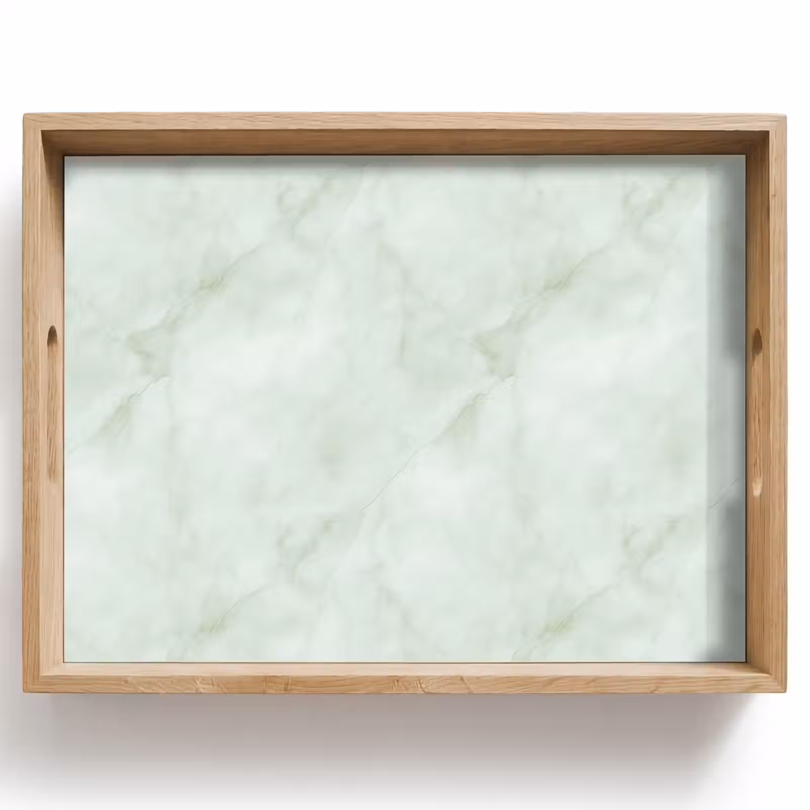 Tray - Green - Marble - Flowing veins — 1