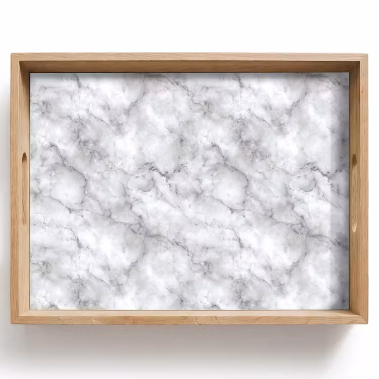 Tray - Gray - Marble - Classic - Veins — 1