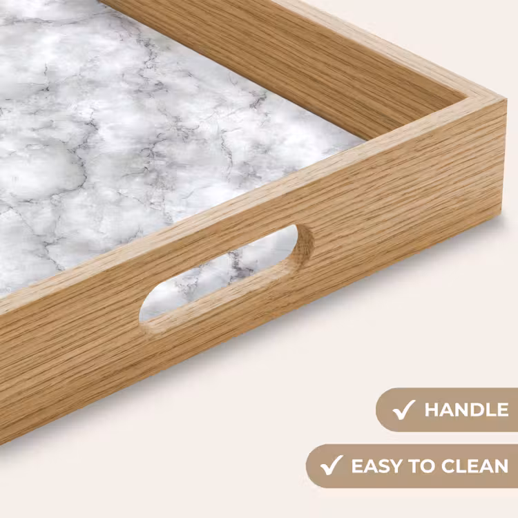 Tray - Gray - Marble - Classic - Veins — 9