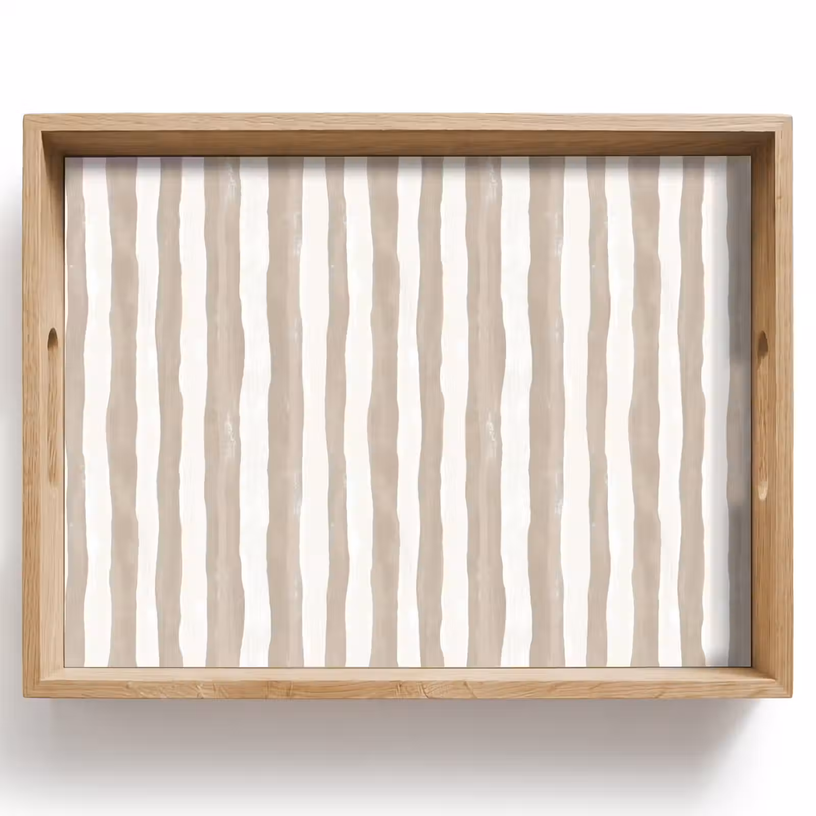 Tray - Minimalist - Stripes - Beige — 1