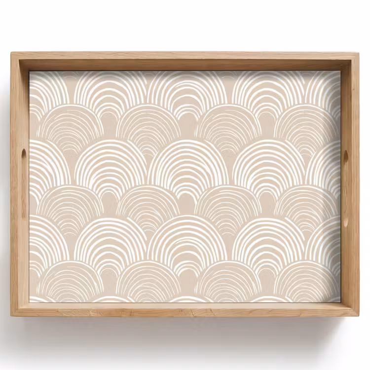 Tray - Waves - Texture - Beige — 1