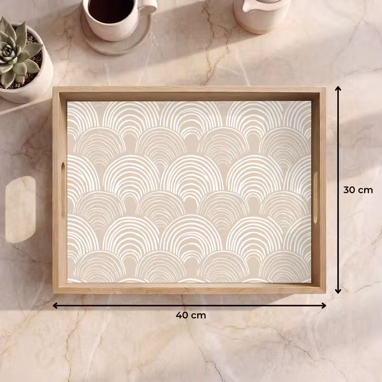 Tray - Waves - Texture - Beige — 8