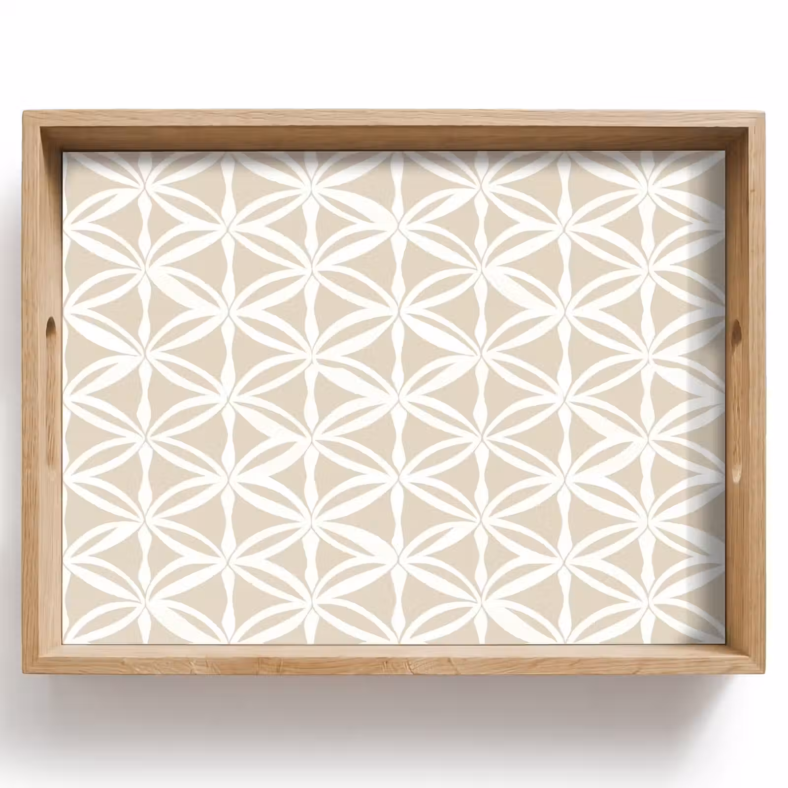 Tray - Motif - Modern - Beige — 1