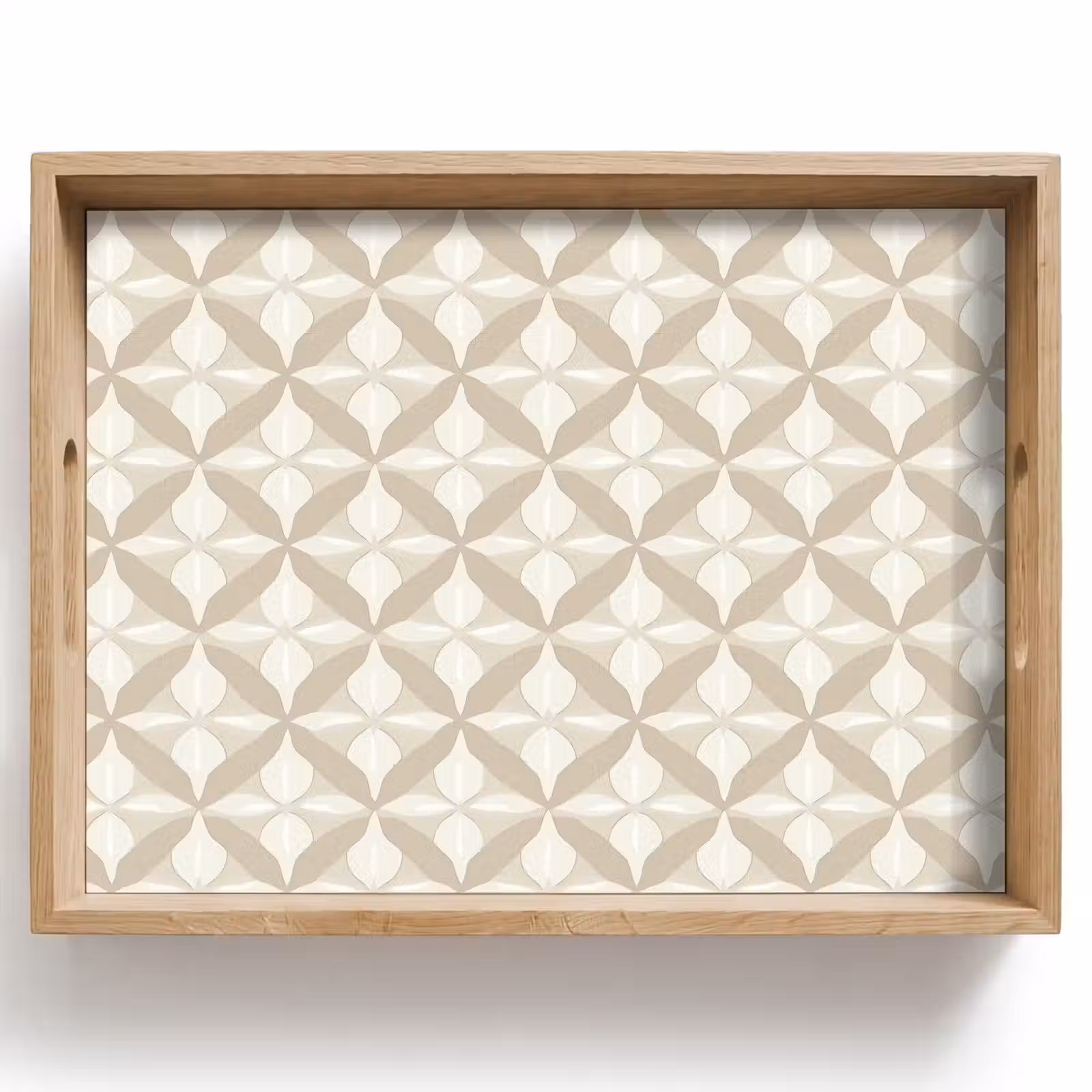 Tray - Pattern - Classic - Beige — 1