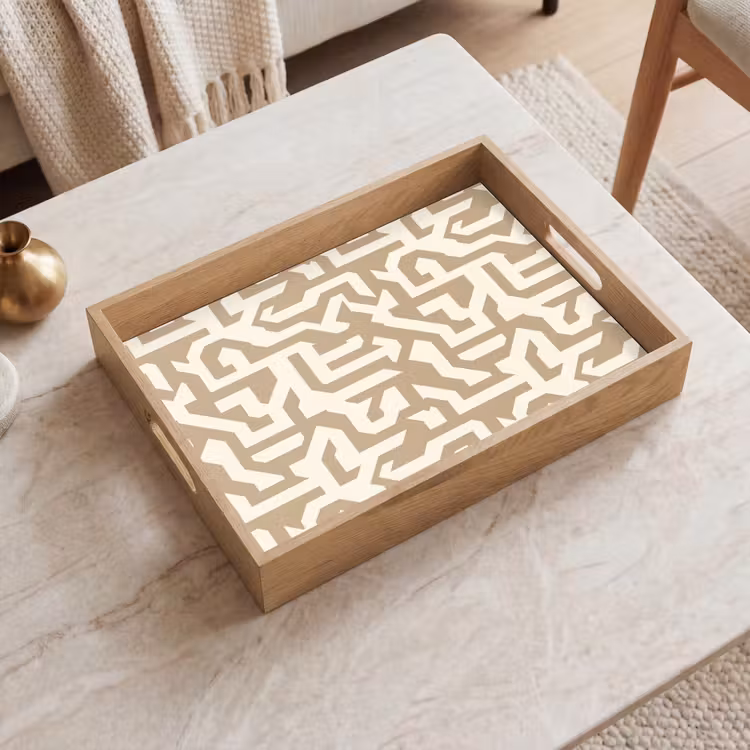 Tray - Modern - Abstract - Beige — 2