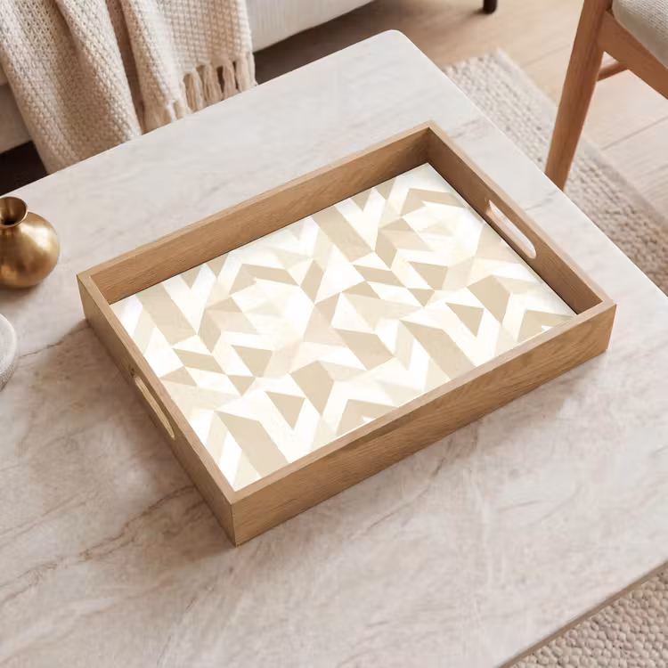 Tray - Modern - Abstract - Beige — 2