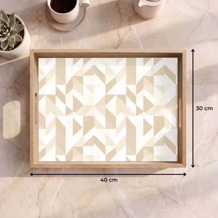 Tray - Modern - Abstract - Beige — 8