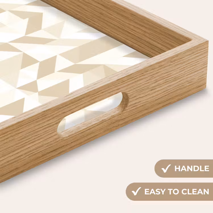 Tray - Modern - Abstract - Beige — 9
