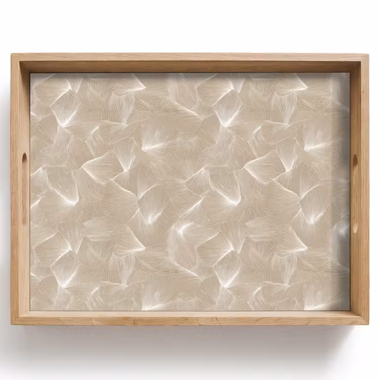 Tray - Organic - Texture - Beige — 1