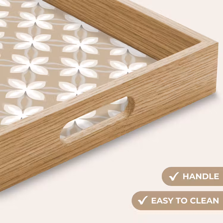 Tray - Pattern - Symmetrical - Beige — 9