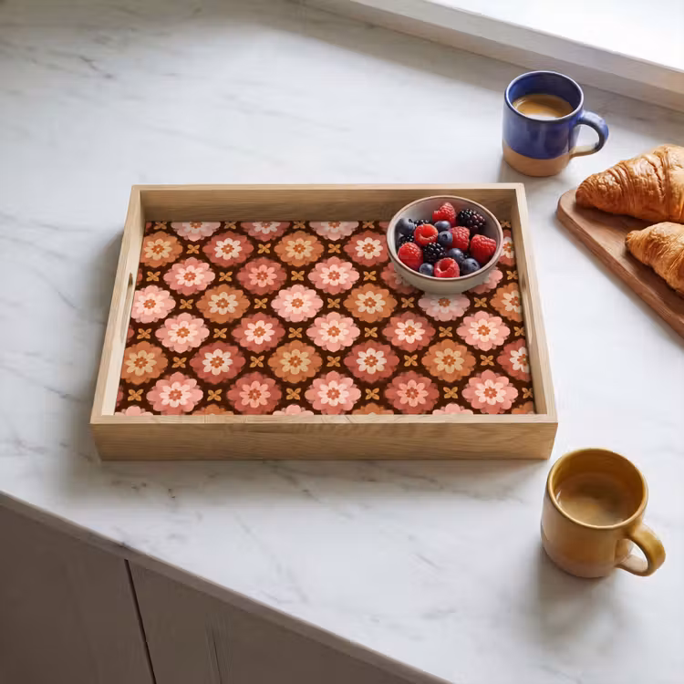 Tray - Geometric - Floral - Colorful — 3