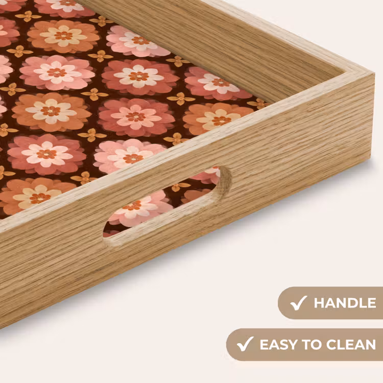 Tray - Geometric - Floral - Colorful — 9