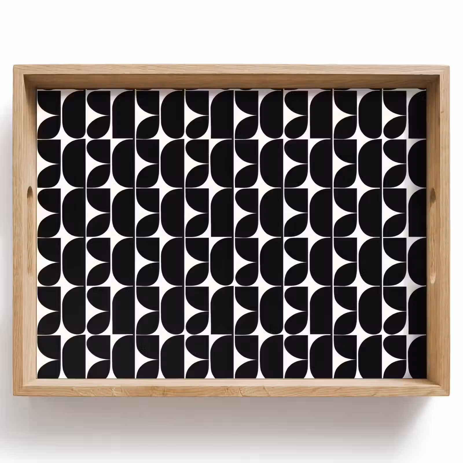 Tray - Modern - Geometric - Black — 1