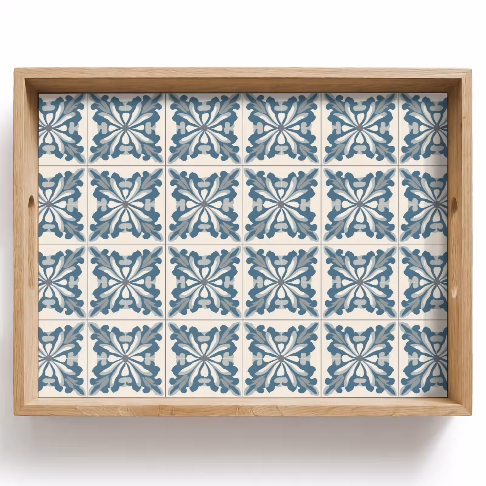 Tray - Pattern - Tile - Blue — 1