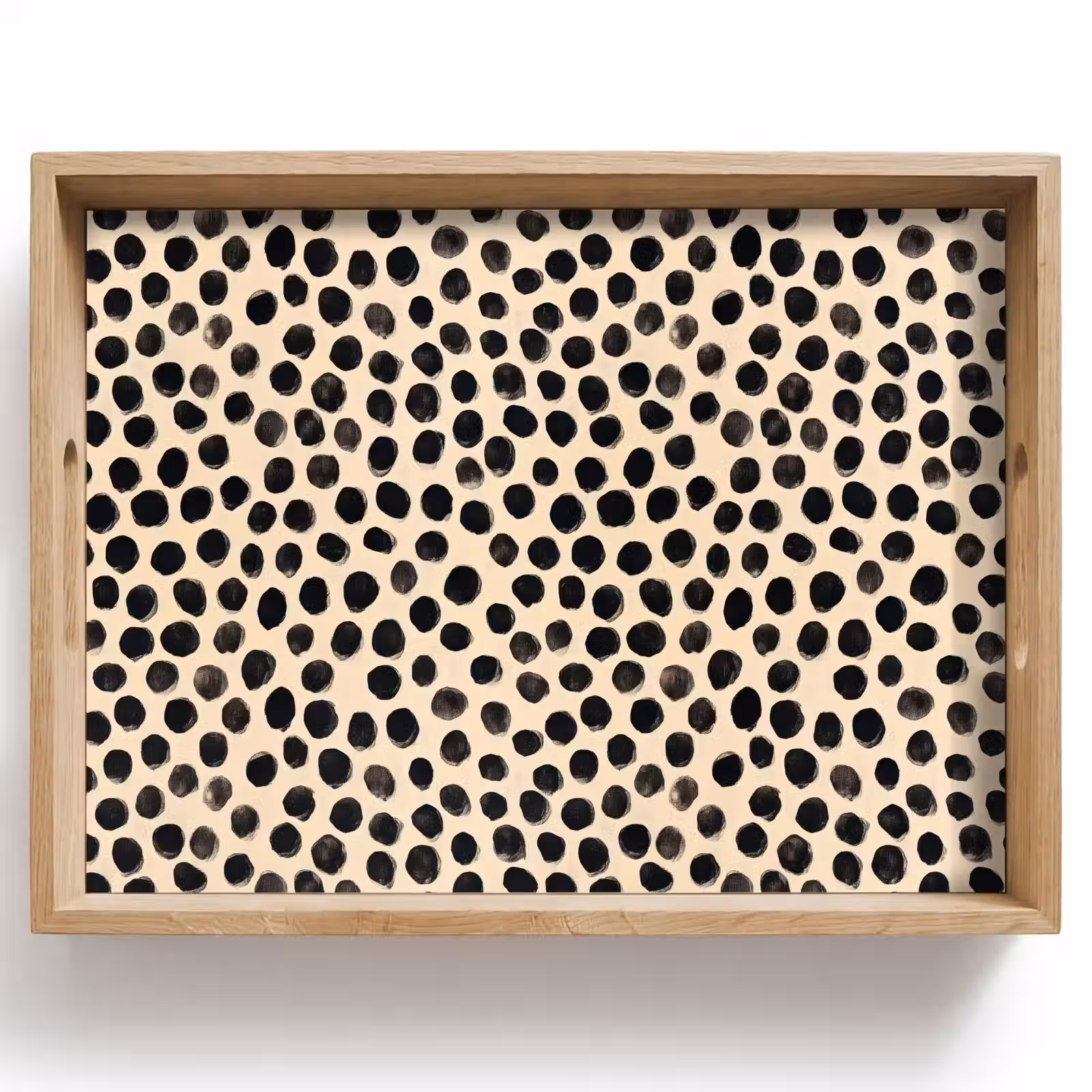Tray - Polka dots - Pattern - Black — 1