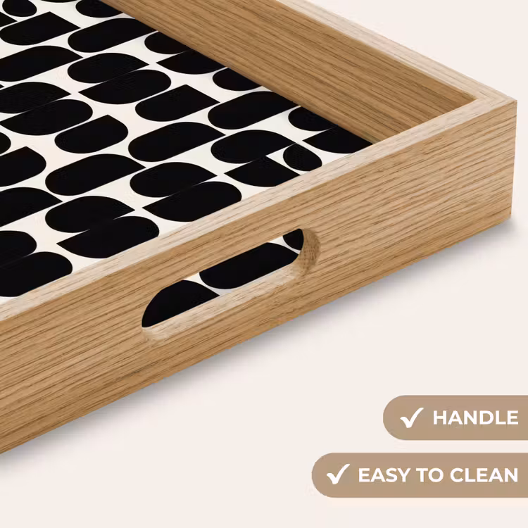 Tray - Modern - Patterned - Black — 9