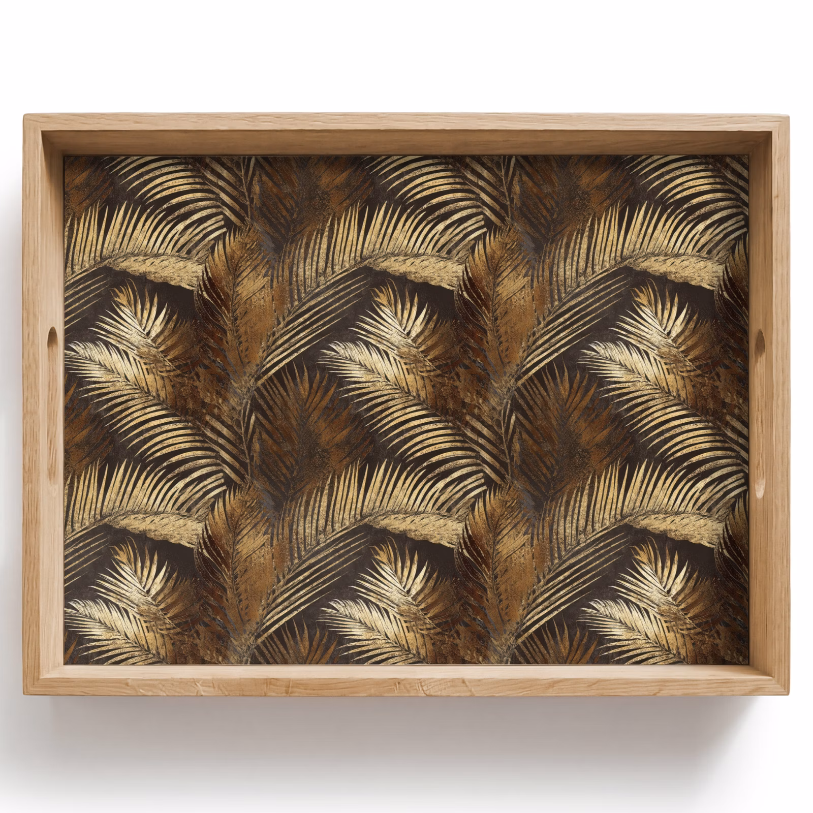Tray - Tropical - Leaves - Gold — 1