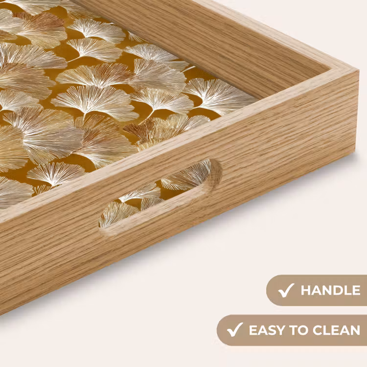 Tray - Ginkgo - Leaves - Gold — 9
