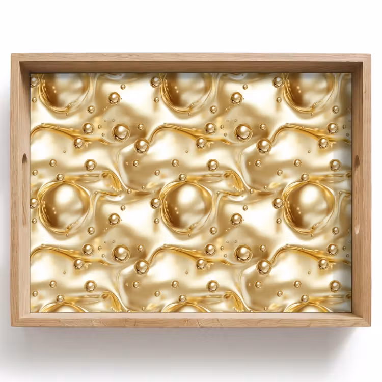 Tray - Liquid - Drops - Gold — 1