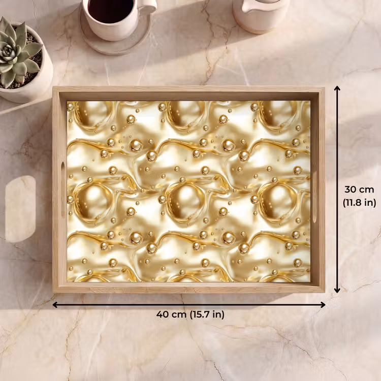 Tray - Liquid - Drops - Gold — 7