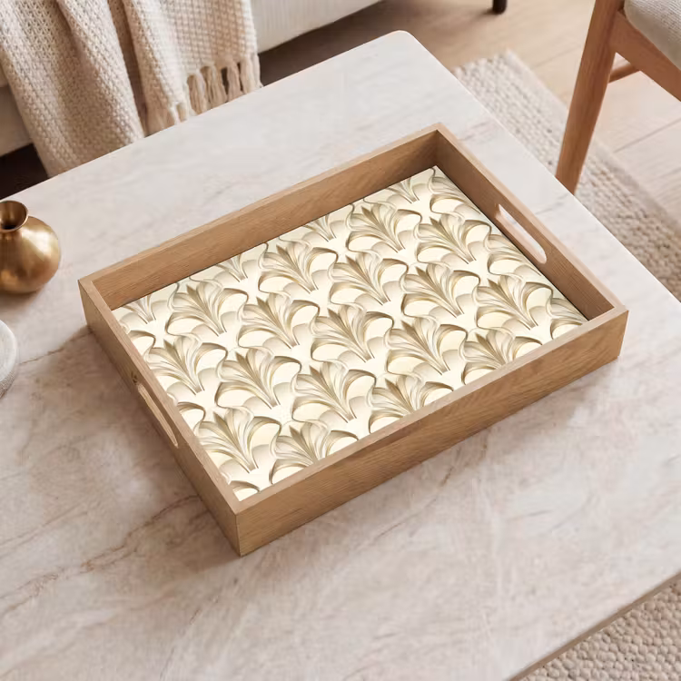 Tray - Ornament - Baroque - Gold — 2