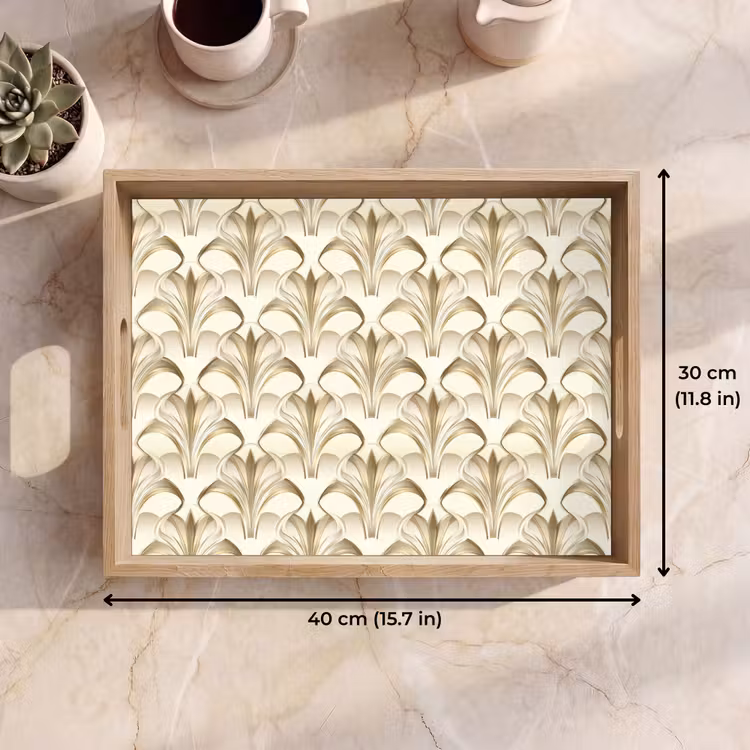 Tray - Ornament - Baroque - Gold — 7