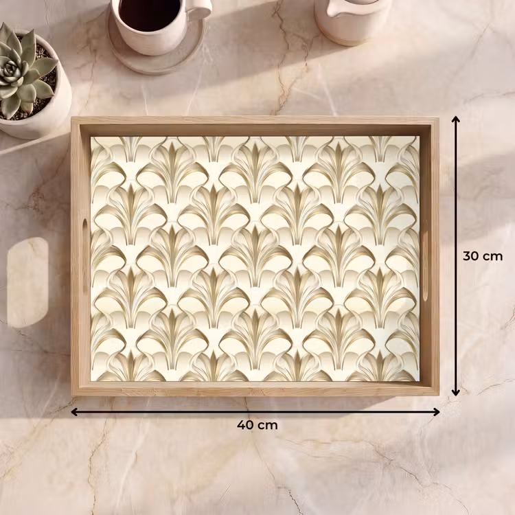 Tray - Ornament - Baroque - Gold — 8