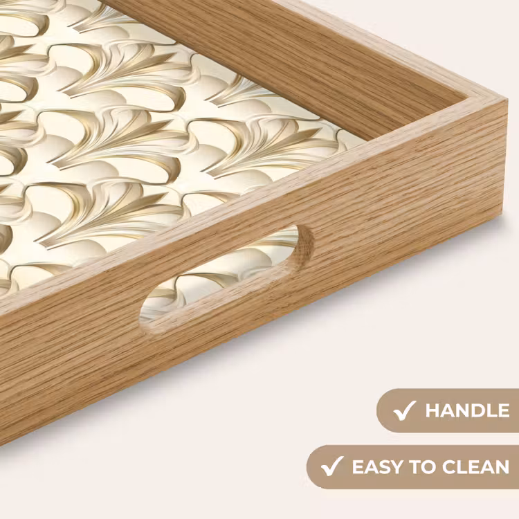 Tray - Ornament - Baroque - Gold — 9