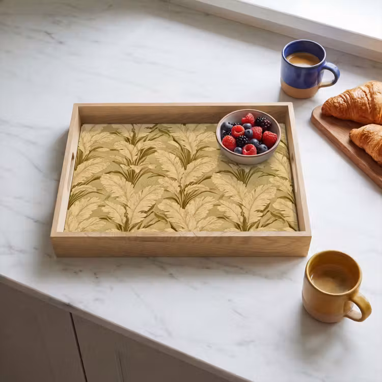 Tray - Palm leaves - Classic - Green — 3