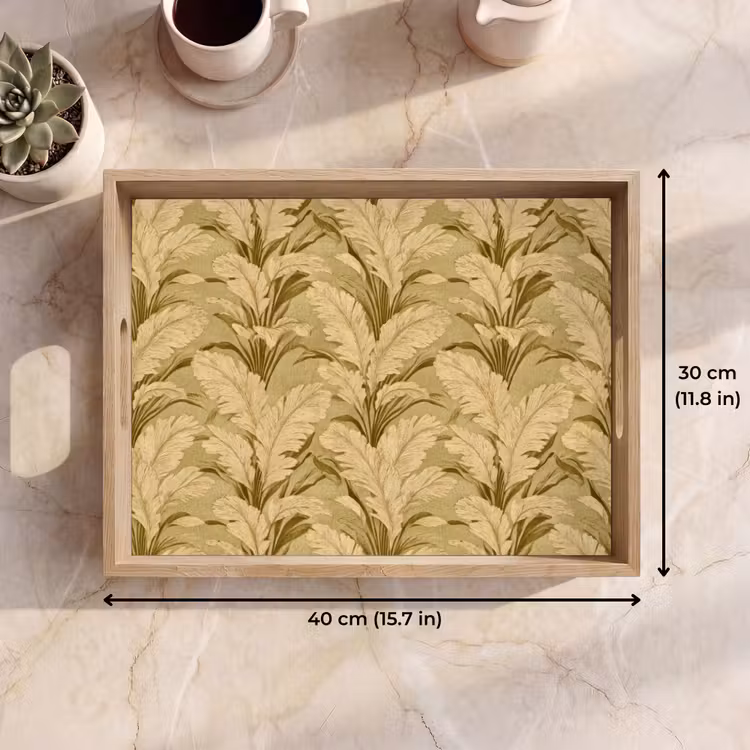 Tray - Palm leaves - Classic - Green — 7