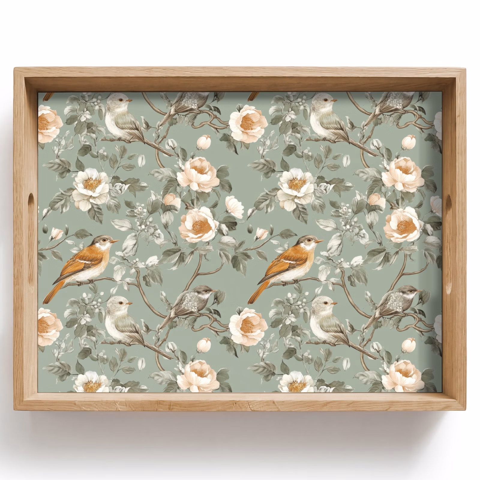 Tray - Pink - Birds - Colorful — 1