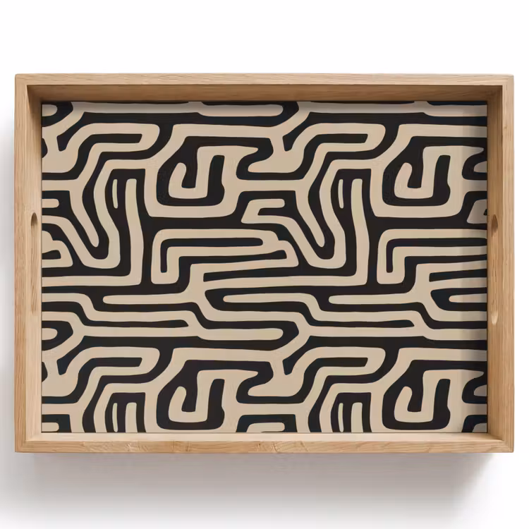 Tray - Graphic - Lines - Black — 1