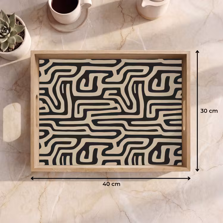 Tray - Graphic - Lines - Black — 8