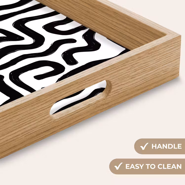 Tray - Modern - Lines - Black — 9