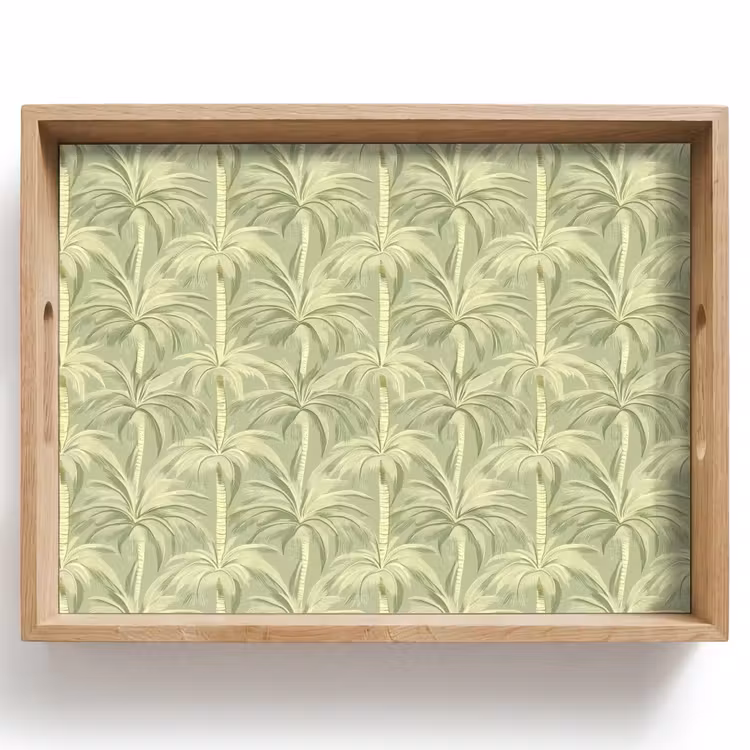 Tray - Palm forest - Tropical - Green — 1