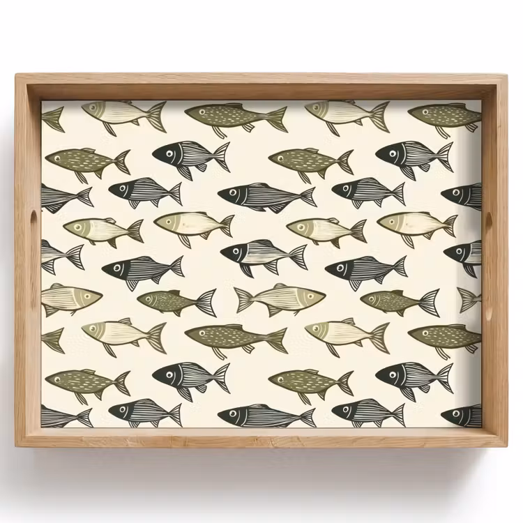 Tray - Pisces - Classic - Green — 1