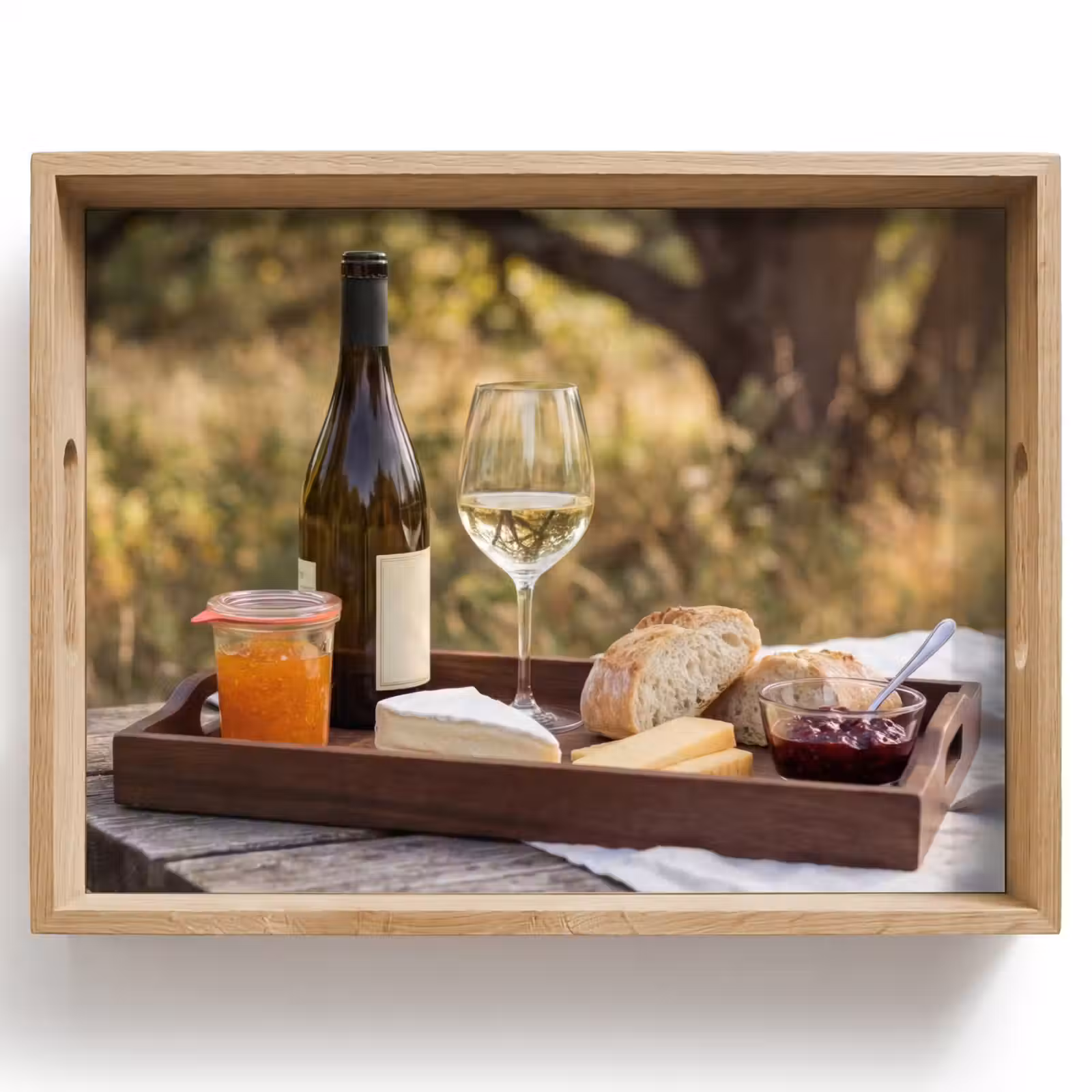 Tray - Picnic - Wine - Cheese board — 1