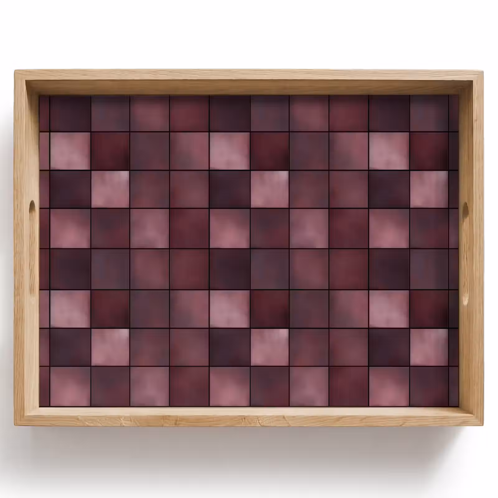 Tray - Square - Tile - Pattern - Purple — 1
