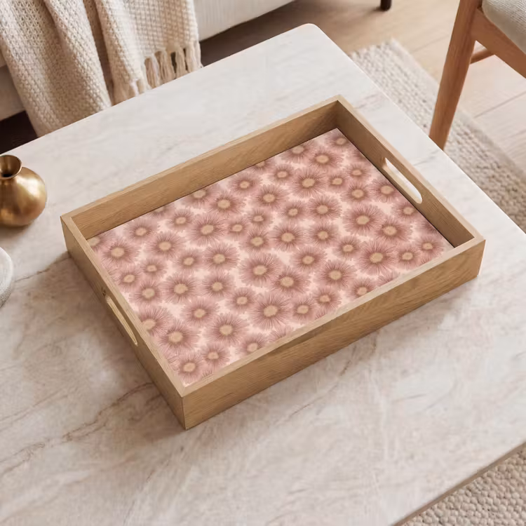 Tray - Gerbera - Flowers - Pink — 2