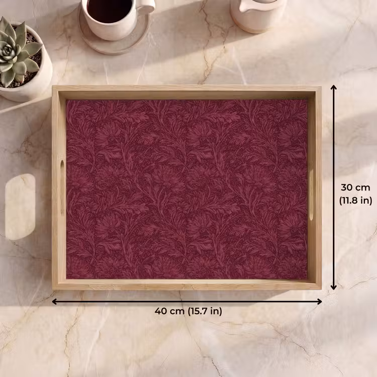 Tray - Leaves - Pattern - Purple — 7