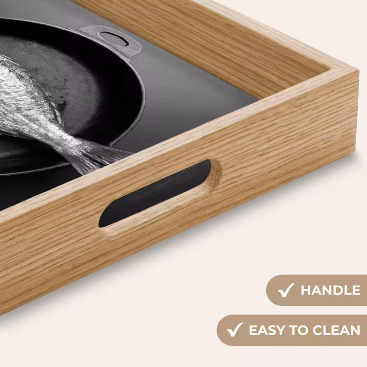 Tray - Pan - Fish - Black - White — 9
