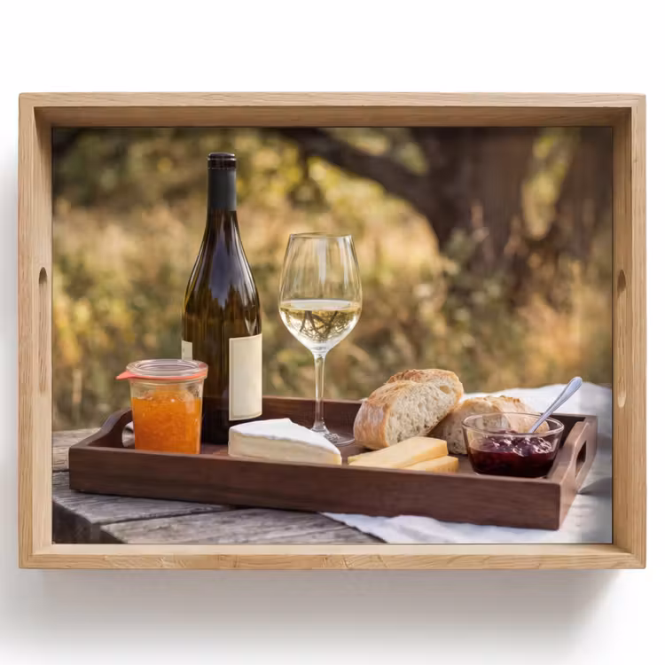 Tray - Picnic - Wine - Cheese board — 1