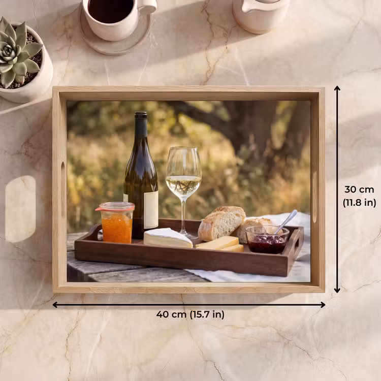 Tray - Picnic - Wine - Cheese board — 7