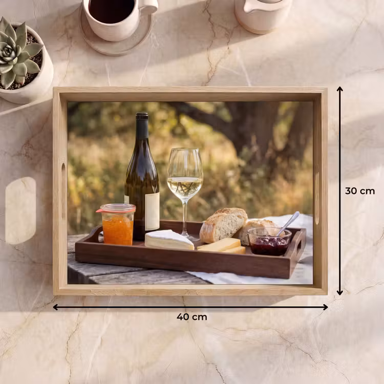 Tray - Picnic - Wine - Cheese board — 8